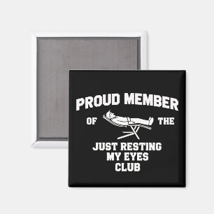 Imán Papá divertido solo descansando mis ojos Día del p