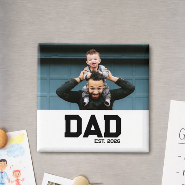Imán Papá Estableció el Día del Padre Personalizable An (Subido por el creador)