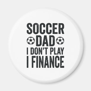 Imán Papá Fútbol No Juego Financio Camiseta Vintage_