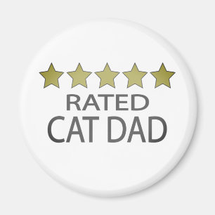Imán Papá gato de cinco estrellas
