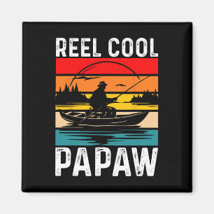Imán Papá Genial de Pesca Reel Día del Padre para Hombr