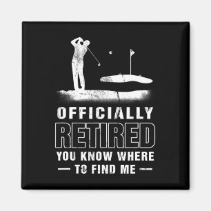 Imán Papá Golfista Oficialmente Retirado Golf Jubilació