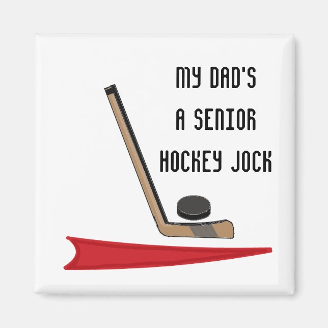Imán Papá - Jugador de Hockey Senior (Frente)