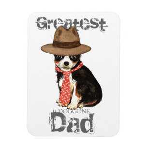 Imán Papá largo de la chihuahua de la capa
