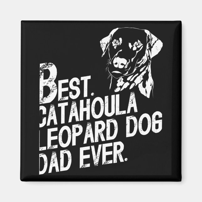 Imán Papá leopardo de Catahoula, cosecha de dueños de p (Frente)