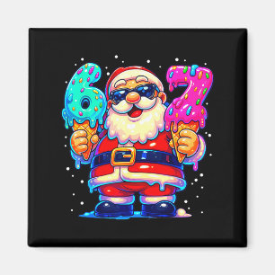 Imán Papá Noel Divertido Dice Seis Siete 67 Meme Navida