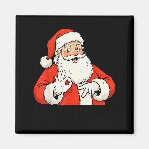 Imán Papá Noel Divertido Dice Seis Siete Navidad 67 Mem