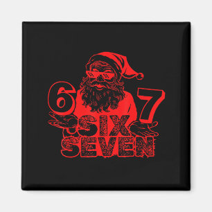 Imán Papá Noel Divertido Dice Seis Siete Navidad 6 7 Me