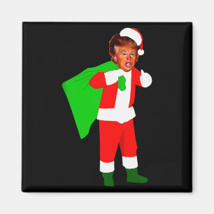 Imán Papá Noel Donald Trump Divertida Navidad Fea Xmas 