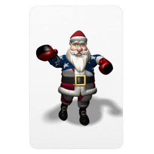 Imán Papá Noel en el día de las cajas