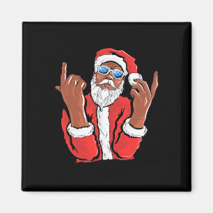 Imán Papá Noel Hombre Negro Navidades Familia Navidad P