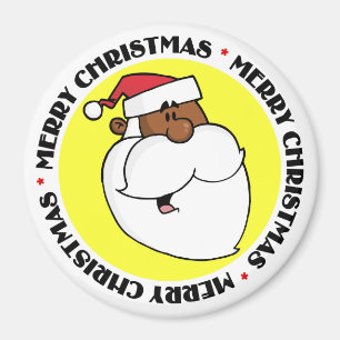 Imán Papá Noel negro