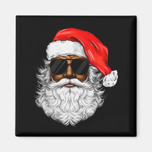 Imán Papá Noel Negro Navidad Papá Noel Afro Americano A