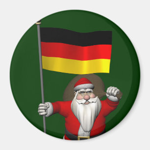Imán Papá Noel Patriótico Con El Fin De Alemania