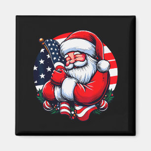 Imán Papá Noel Patriótico Hombres Mujeres Bandera De Es