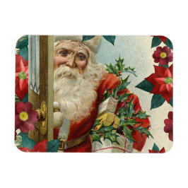 Imán Papá Noel trayendo regalos y regalos