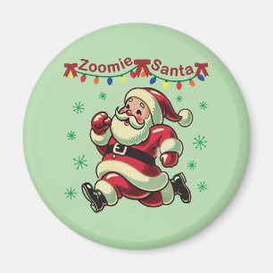 Imán Papá Noel Zoomie Navidad