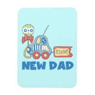 Imán Papá nuevo coche es un regalo de niño
