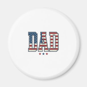 Imán Papá Patriótico Bandera Americana Diseño Vector Vi