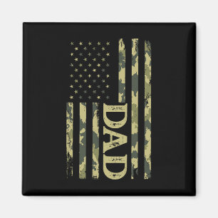 Imán Papá Patriótico Usa Día del Padre Bandera American