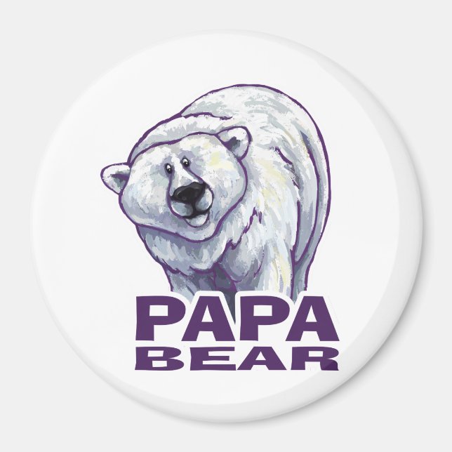 Imán Papa Polar Bear (Frente)