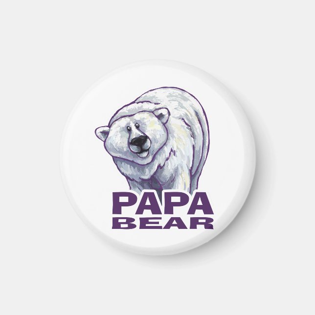 Imán Papa Polar Bear (Frente)
