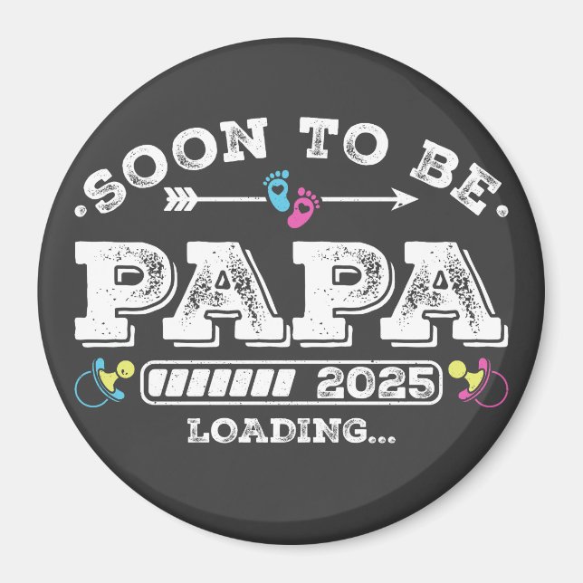 Imán Papa Pronto 2025 Círculo de Carga (Frente)