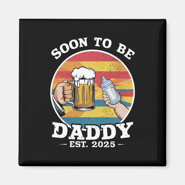 Imán Papá Pronto 2025 Primer Papi Retro 2025 (Frente)