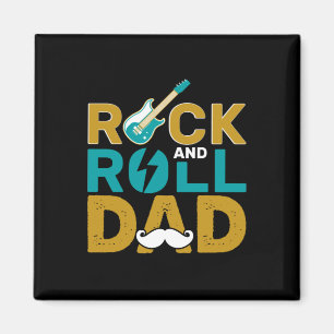 Imán Papá Regalos Rock And Roll Dad