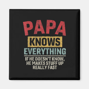 Imán Papá sabe todo lo gracioso padre y#; el día papá