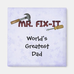 Imán Papá-Sr. más grande Fix de los Imán-Mundos él