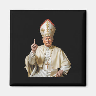 Imán Papa Trump Divertido Trump Vaticano Cristiano Retr
