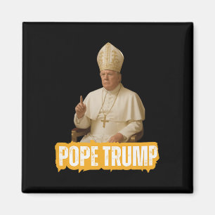 Imán Papa Trump Divertido Trump Vaticano Cristiano Retr