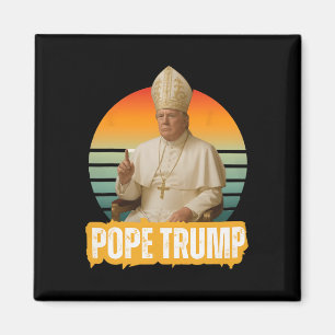 Imán Papa Trump Divertido Trump Vaticano Cristiano Retr