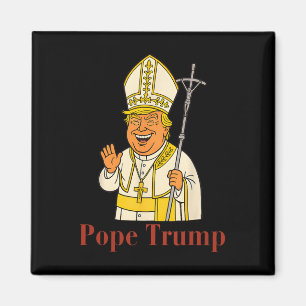 Imán Papa Trump Divertido Trump Vaticano Cristiano Retr