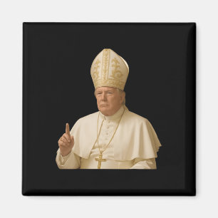 Imán Papa Trump Divertido Trump Vaticano Cristiano Retr