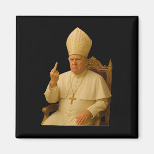 Imán Papa Trump Divertido Trump Vaticano Cristiano Retr