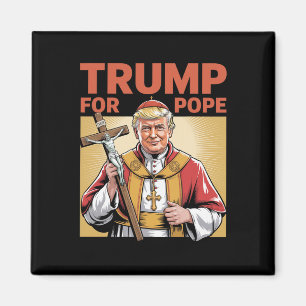 Imán Papa Trump Divertido Trump Vaticano Cristiano Retr