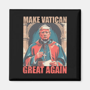 Imán Papa Trump Divertido Trump Vaticano Cristiano Retr