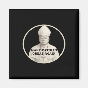 Imán Papa Trump Divertido Trump Vaticano Cristiano Retr