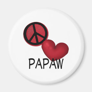 Imán Papaw del amor de la paz