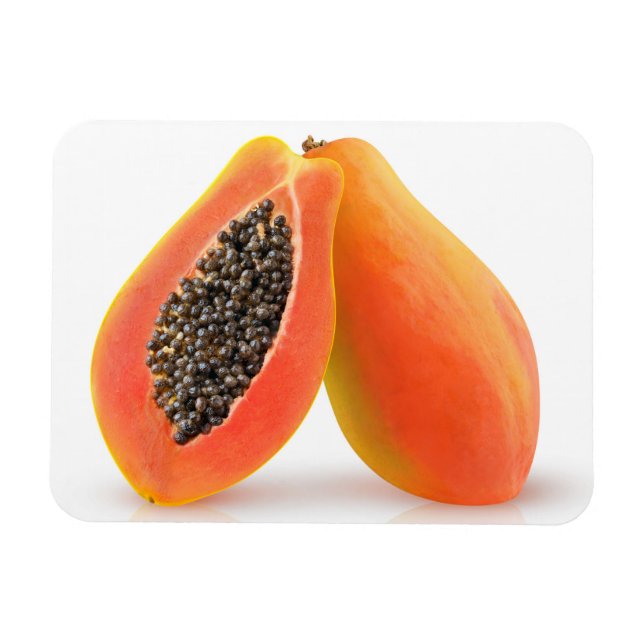 Imán Papaya a la mitad (Horizontal)