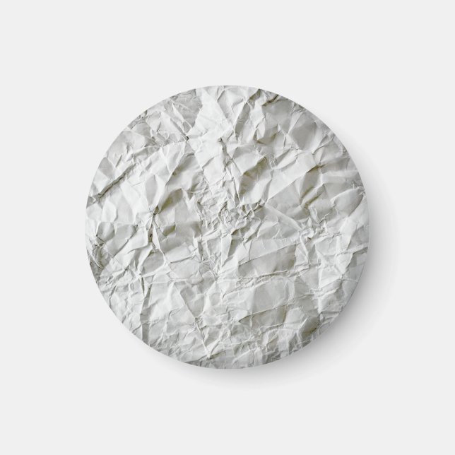 Imán Papel arrugado divertido (Frente)