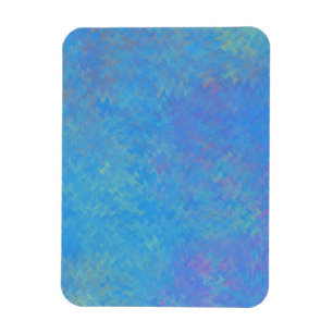 Imán Papel Azul Hermoso con Efecto de Mármol