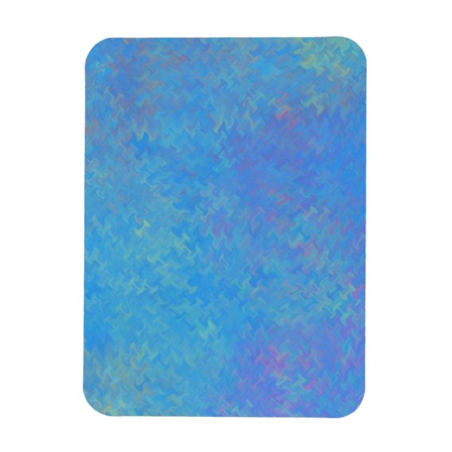 Imán Papel Azul Hermoso con Efecto de Mármol (Vertical)