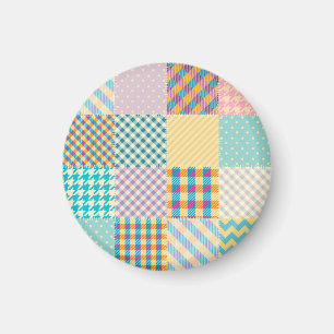 Imán Papel de época: fondo textil sin costuras