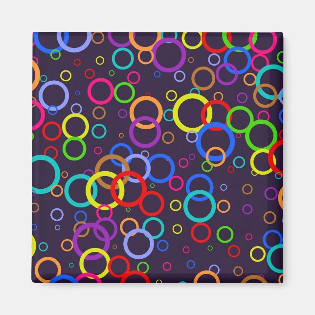 Imán Papel de escritorio circular (Frente)