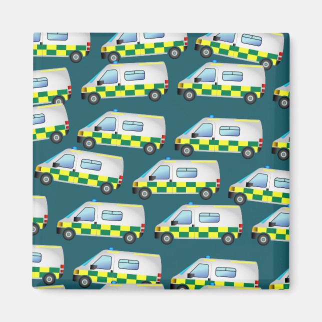 Imán Papel de escritorio de Ambulancia (Frente)