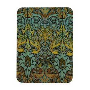 Imán Papel de escritorio de William Morris Peacock Drag