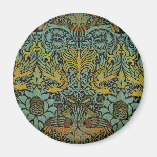 Imán Papel de escritorio de William Morris Peacock Drag